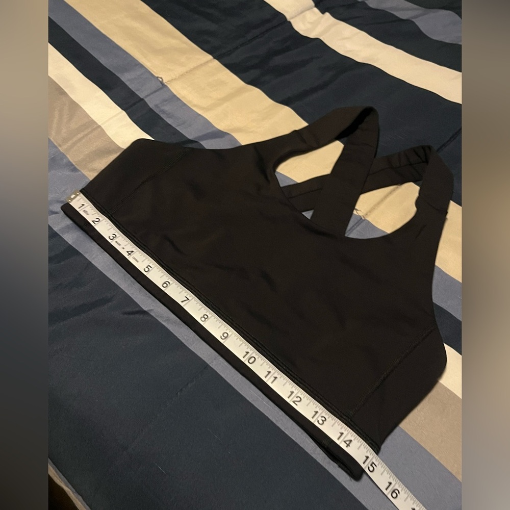 🍋 LIKE NEW Lululemon All Sport Bra B/C Cup - Black - Sz 10 - Picture 4 of 6